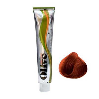 رنگ موی الیو سری بلوند مسی شماره Olive 7.7