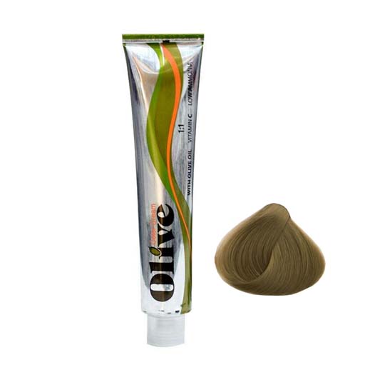 رنگ موی الیو بلوند دودی روشن شماره Olive 8.1
