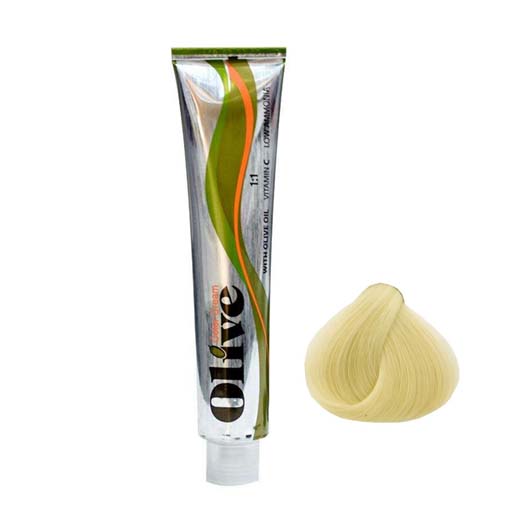رنگ موی الیو بلوند پلاتینه خاکستری شماره Olive 11.2