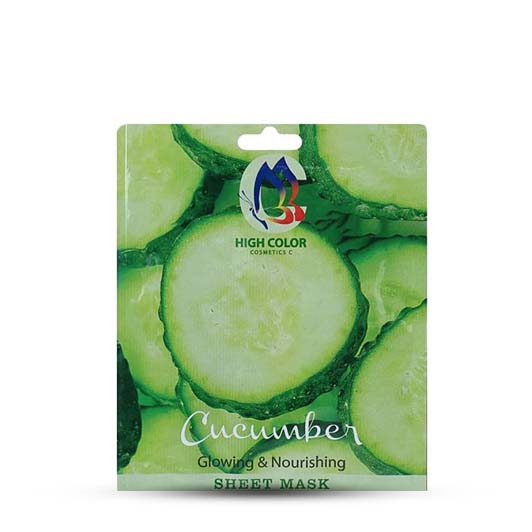 ماسک صورت خیار های کالر SHEET MASK CUCUMBER HIGH COLOR