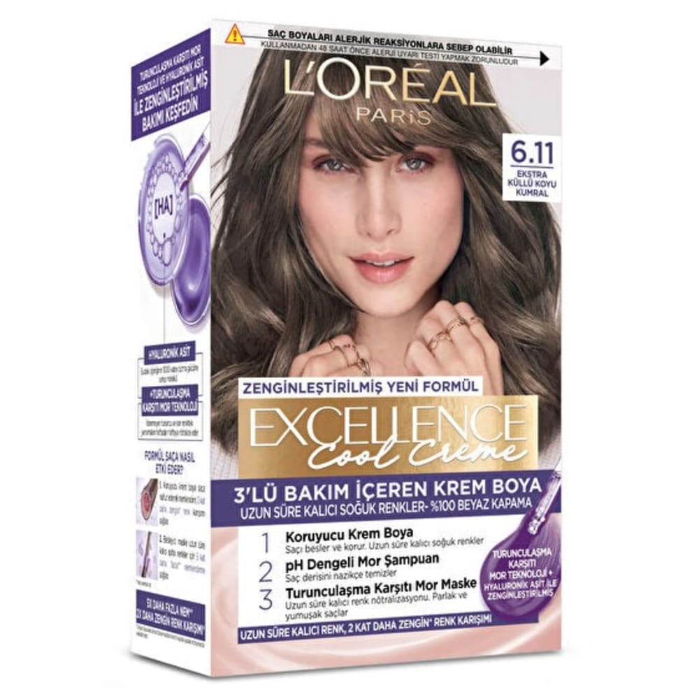 رنگ موی لورال شماره 6/11 قهوه ای LOREAL