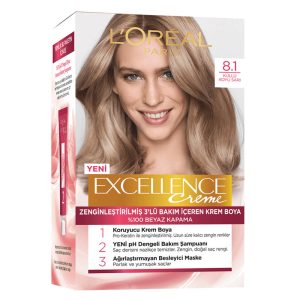 رنگ موی لورال شماره 8/1 بلوند دودی LOREAL