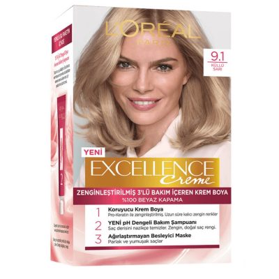 رنگ موی لورال شماره 9/1 بلوند دودی LOREAL