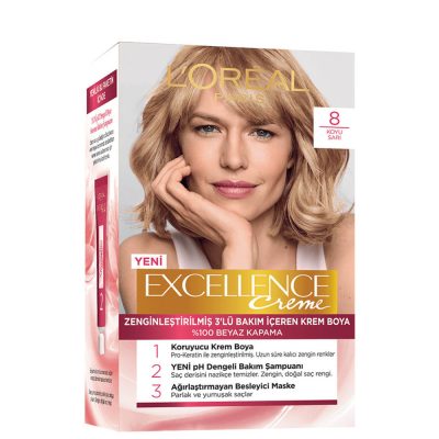 رنگ موی لورال شماره 8 LOREAL