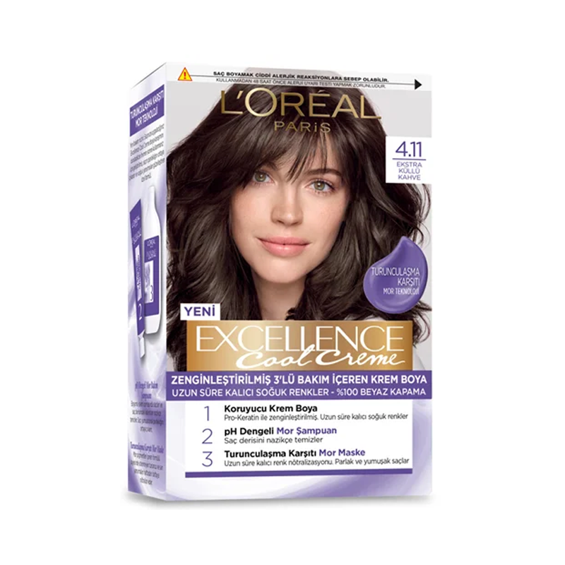 رنگ موی لورال شماره 4/11 LOREAL